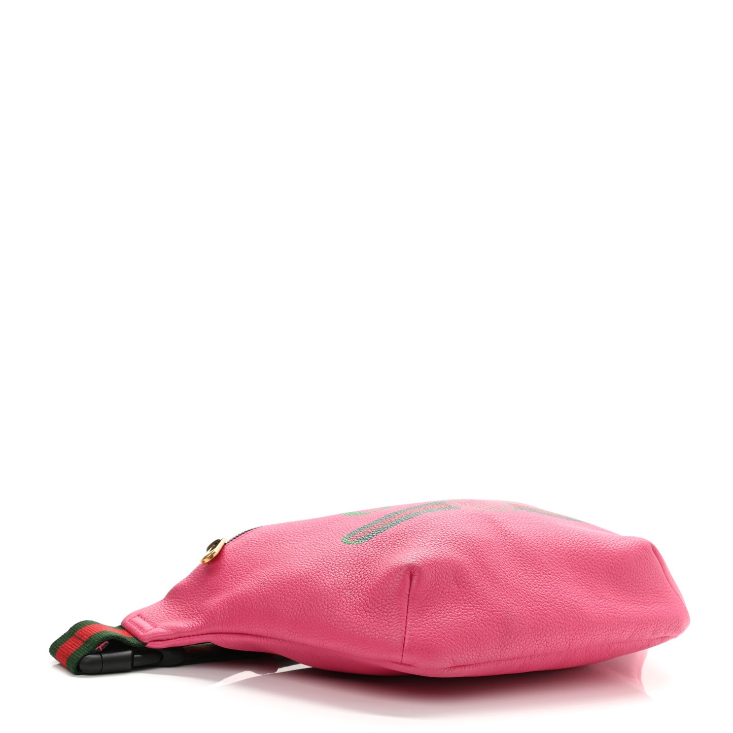 Grained Calfskin Small Logo Belt Bag Box Pink Green
