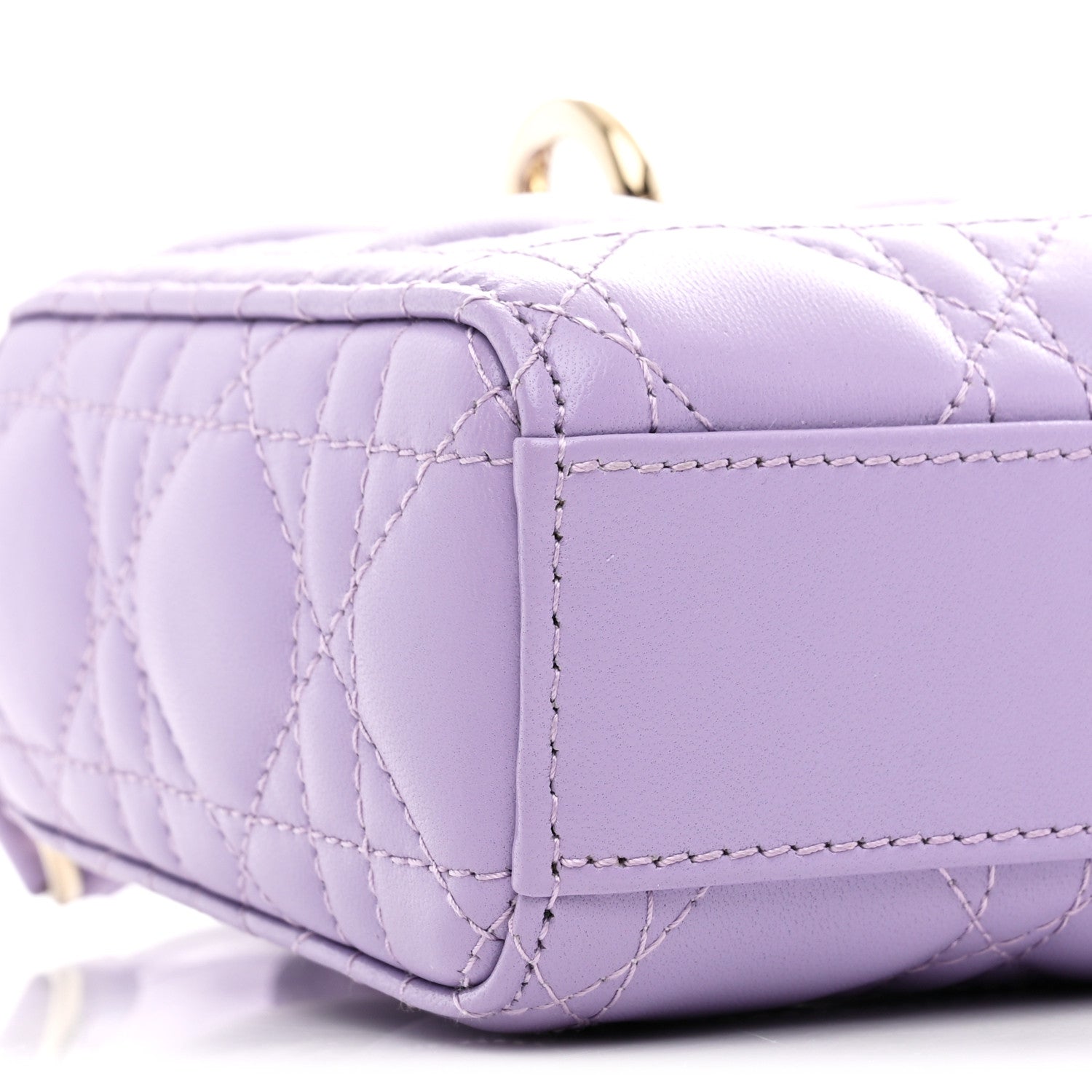 Christian Dior Lambskin Cannage Small Lady D-Joy Lilac 9 of 11