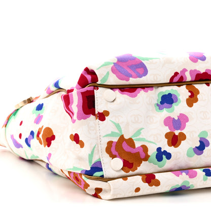 Chanel Canvas Floral Print Tote Multicolor 9 of 11