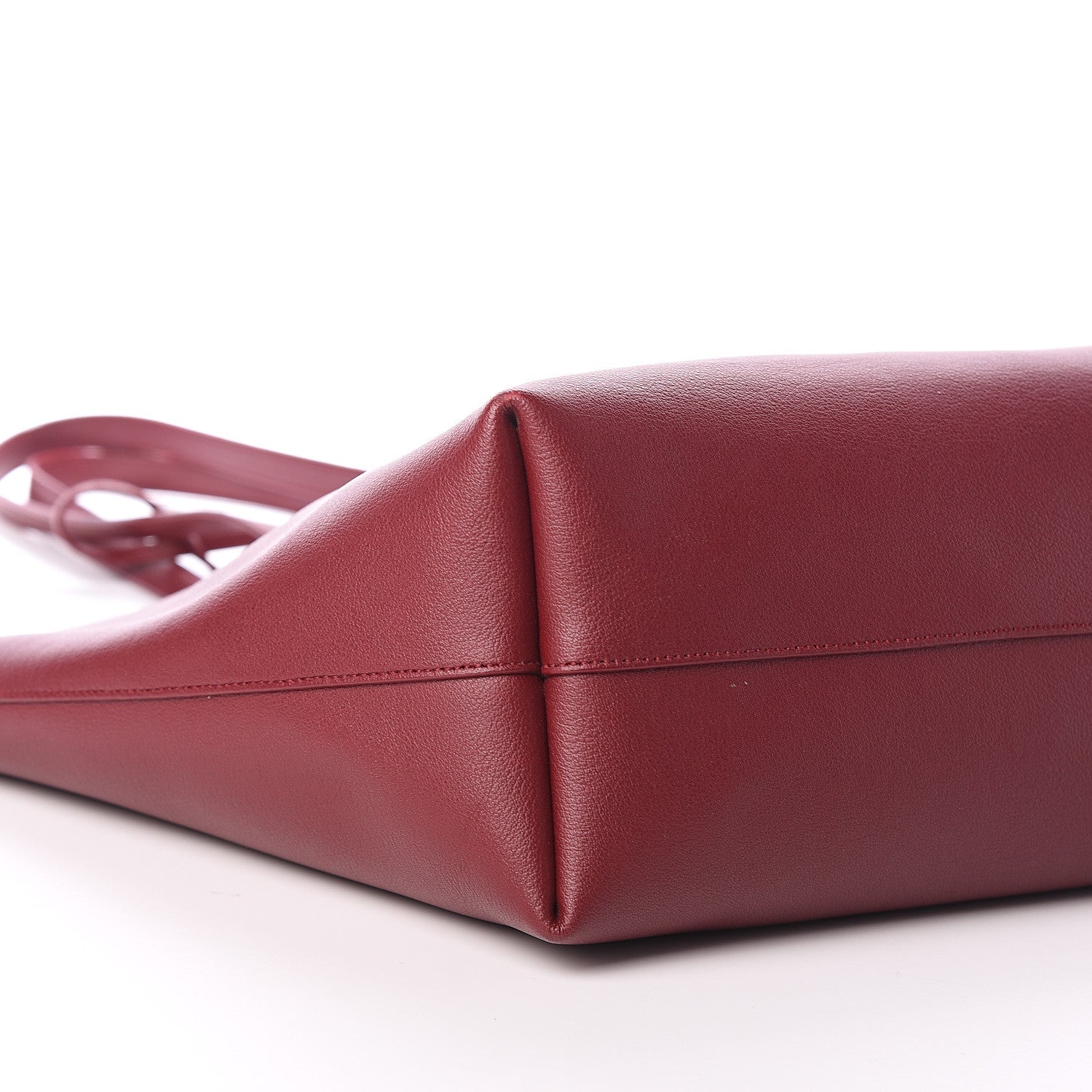 Saint Laurent Calfskin Large Shopping Tote Rouge Legion 7 of 8