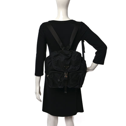 Prada Nylon Vela Large Backpack Black 2 of 8