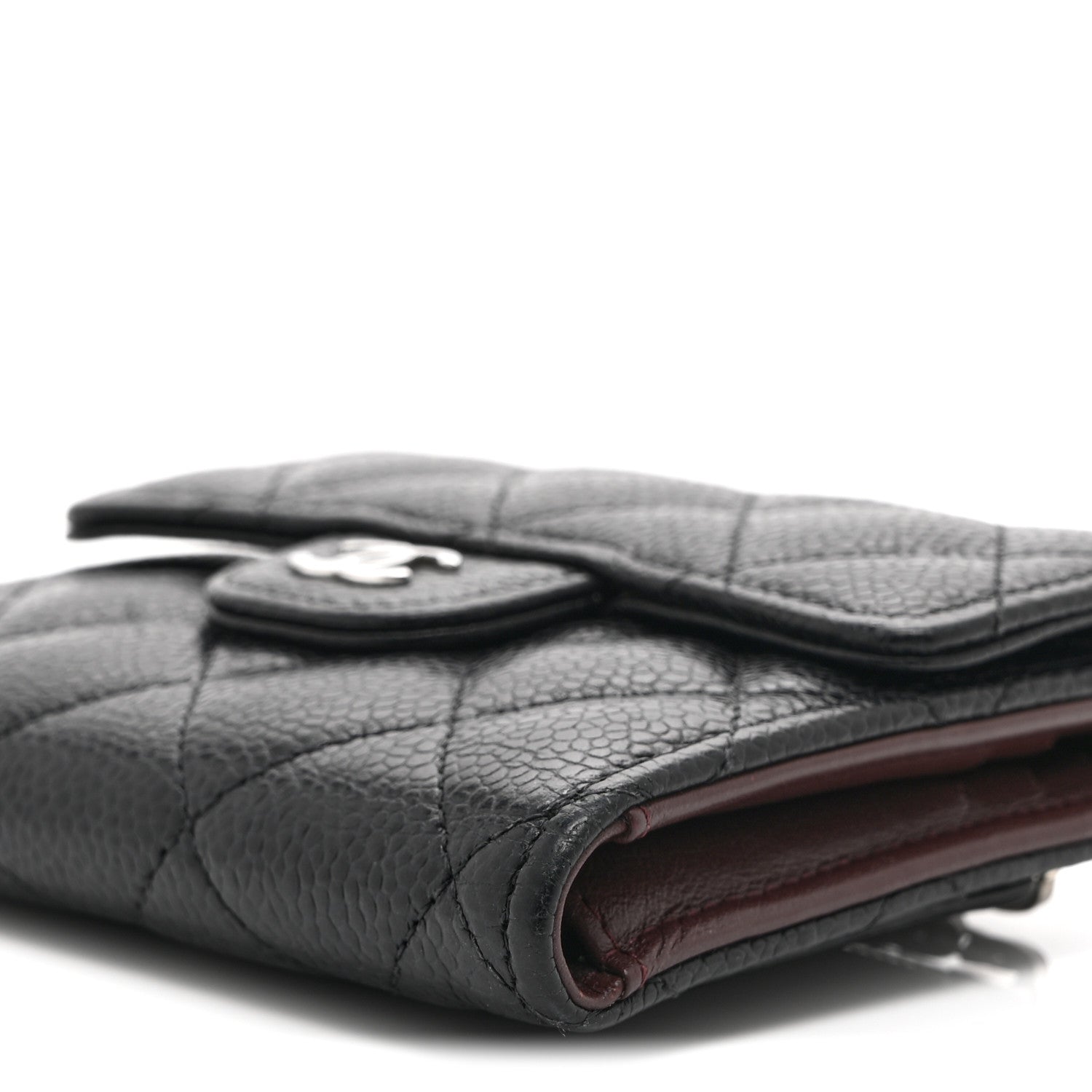 Chanel Caviar Quilted Compact Flap Wallet Black 10 of 11