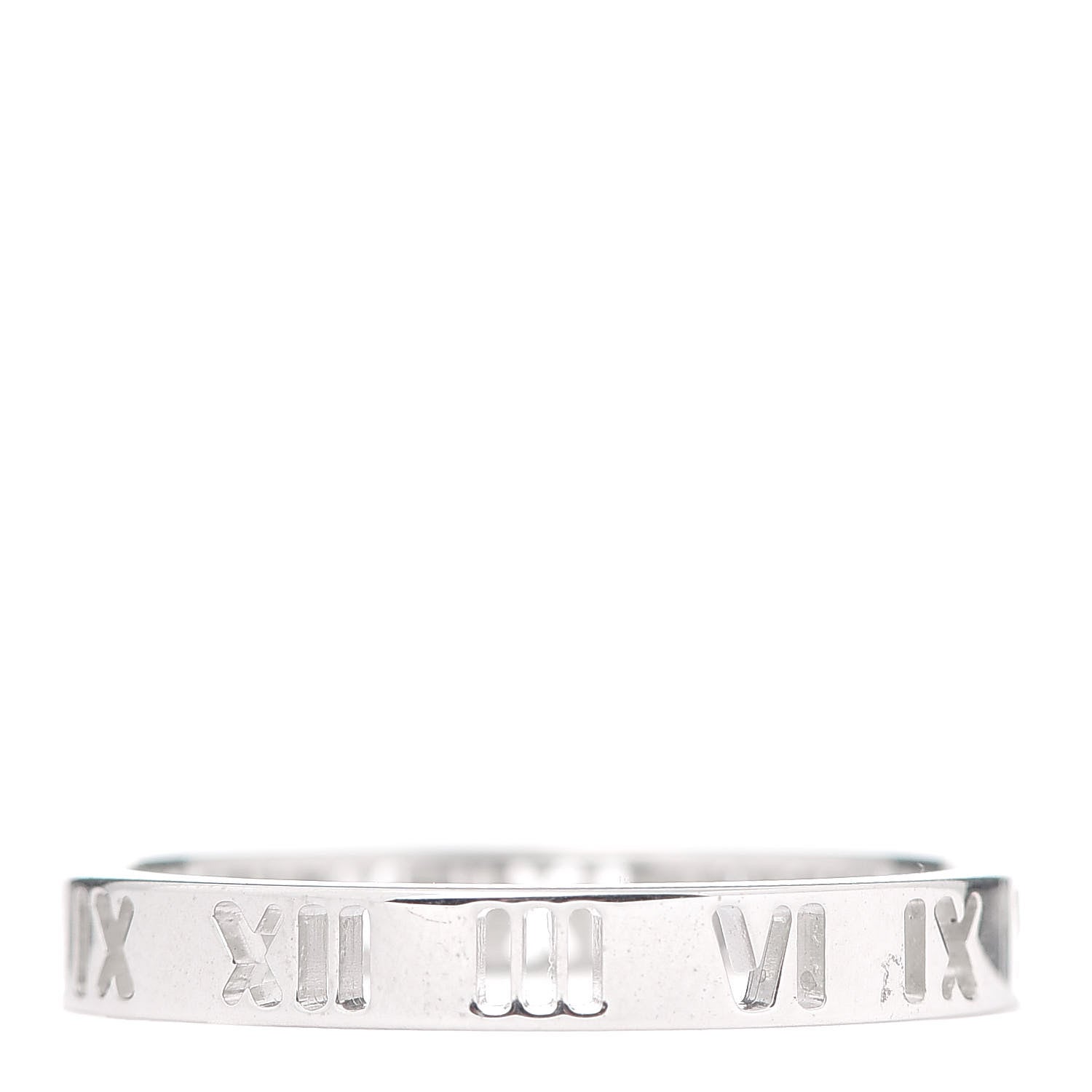 Tiffany Sterling Silver Narrow Atlas Pierced Ring 67 11.75 3 of 6
