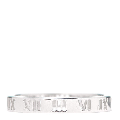 Tiffany Sterling Silver Narrow Atlas Pierced Ring 67 11.75 3 of 6