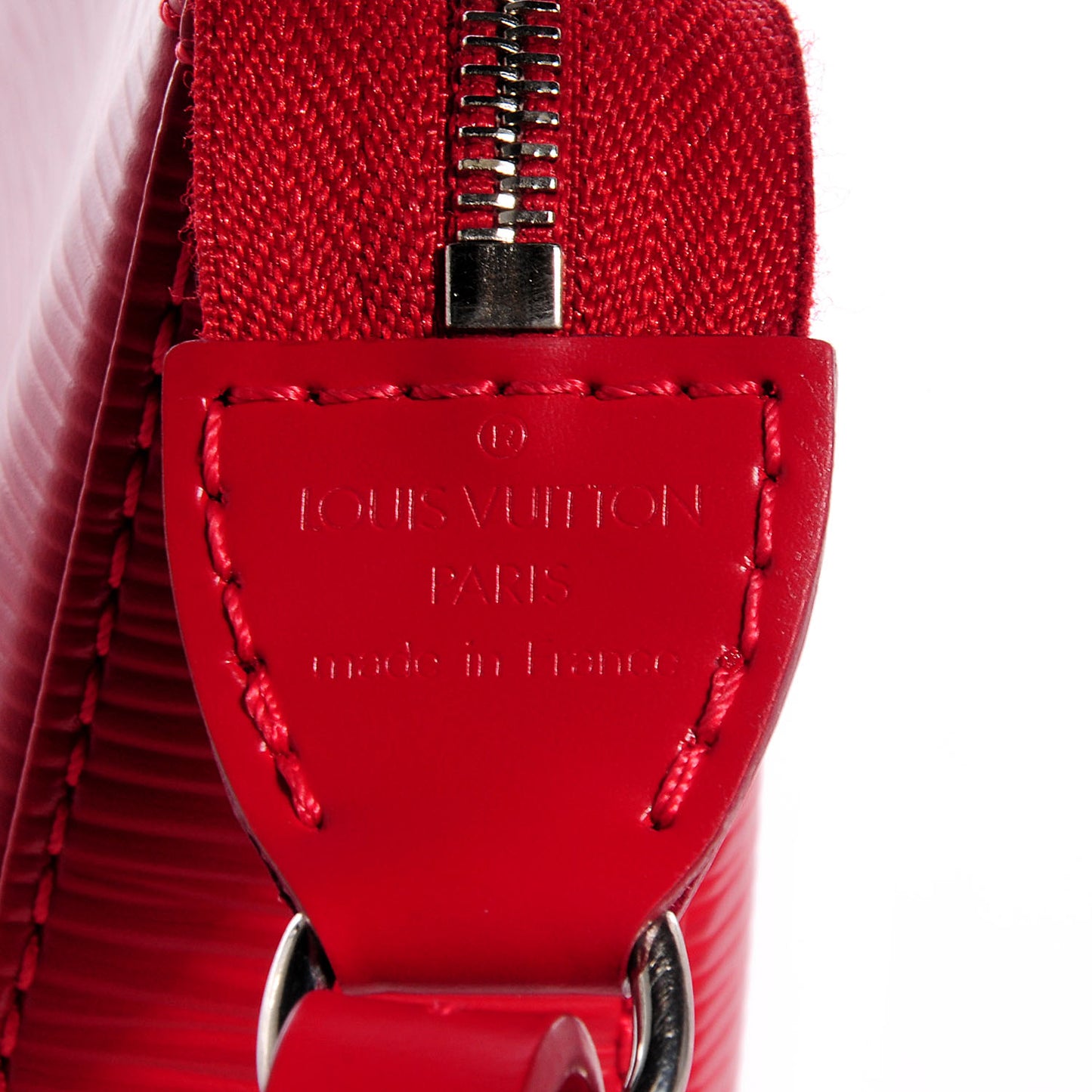 Epi Pochette Accessories NM Carmine