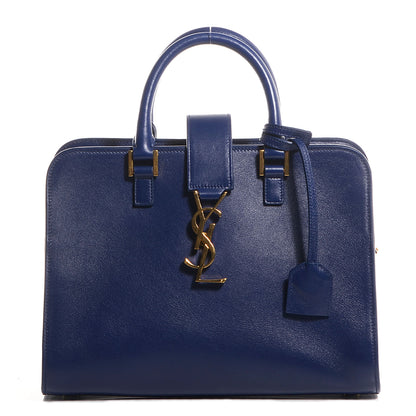 Saint Laurent Calfskin Monogram Baby Cabas Blue 1 of 9