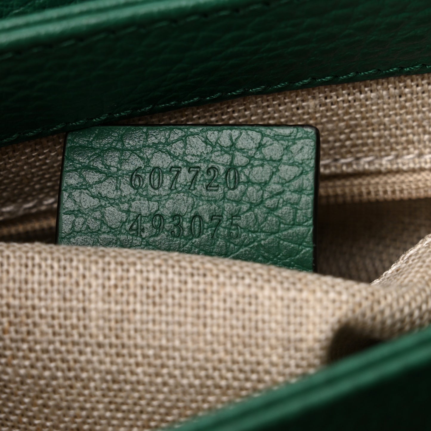 Dollar Calfskin Interlocking G Crossbody Bag Emerald