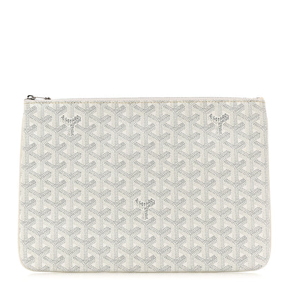 Goyard Goyardine Senat Pochette MM White 1 of 9
