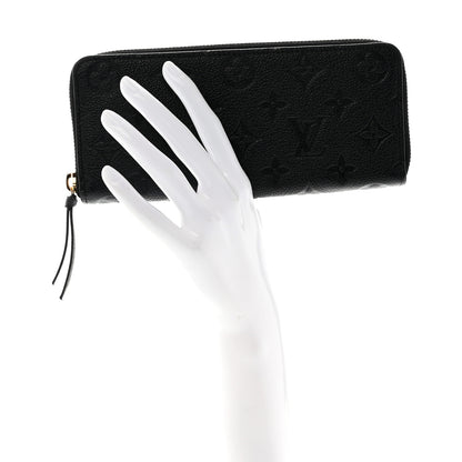 Louis Vuitton Empreinte Clemence Wallet Black 2 of 8