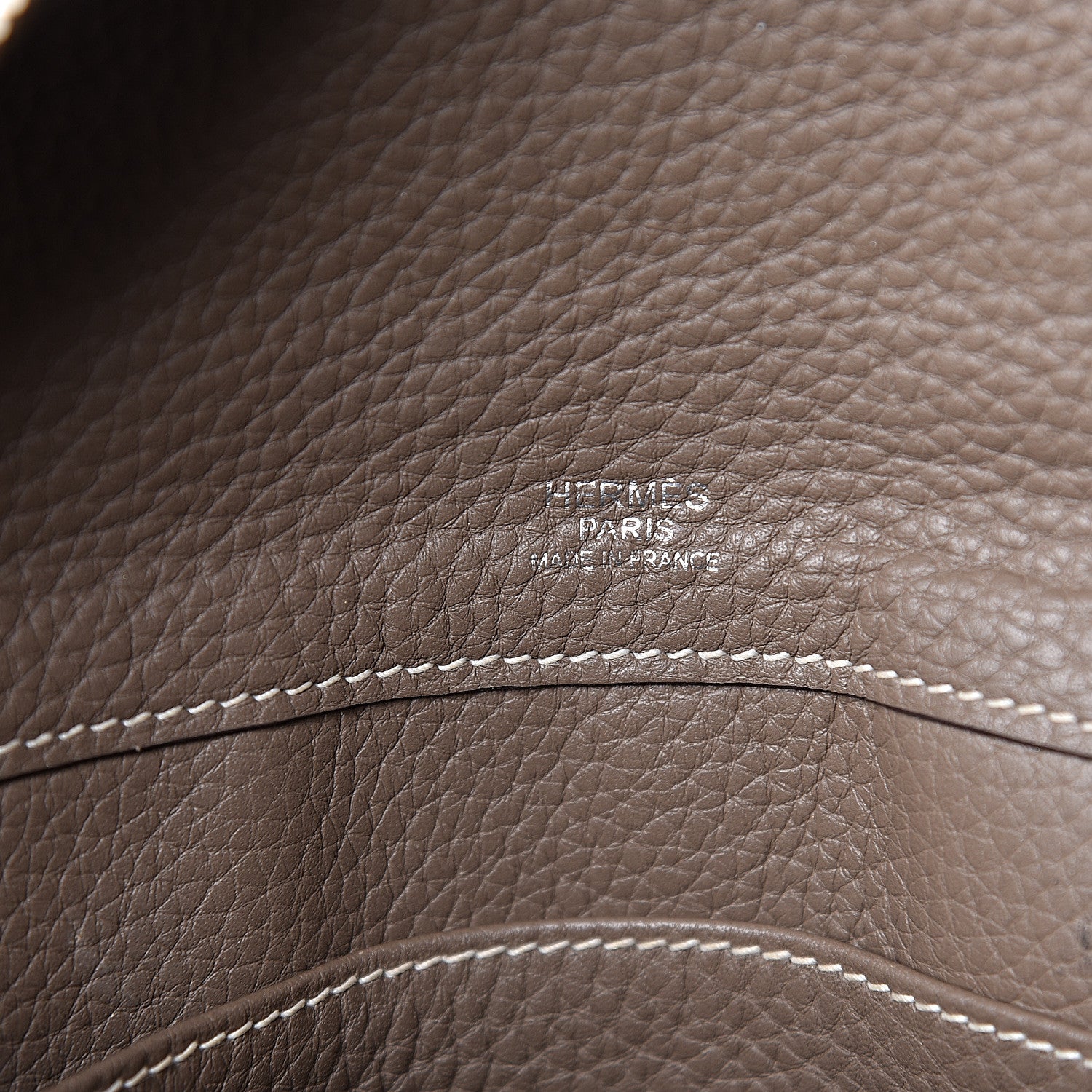 Hermes Taurillon Clemence Atlas 35 Etoupe 6 of 14