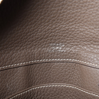 Hermes Taurillon Clemence Atlas 35 Etoupe 6 of 14