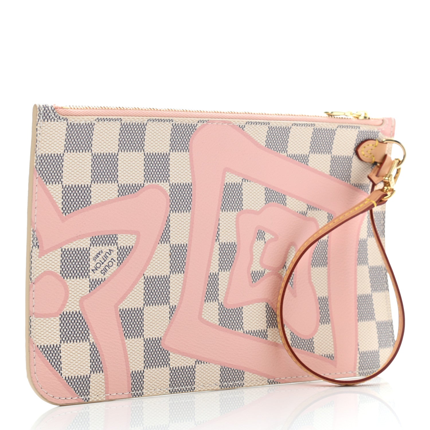 Louis Vuitton Damier Azur Tahitienne Neverfull MM Pochette 3 of 6