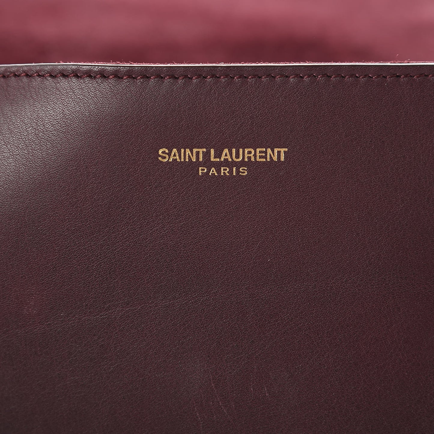 Calfskin Classic Y Ligne Clutch Bordeaux