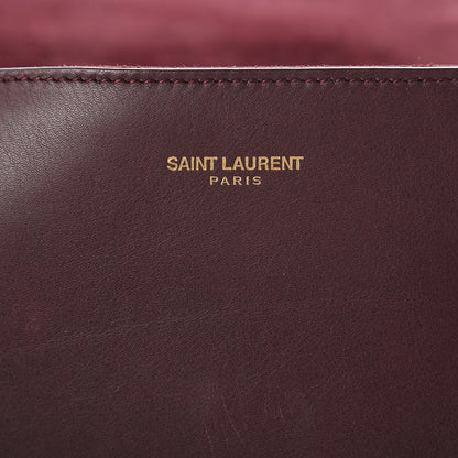 Saint Laurent Calfskin Classic Y Ligne Clutch Bordeaux 6 of 11