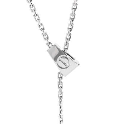 Cartier 18K White Gold LOVE Lariat Necklace 4 of 6
