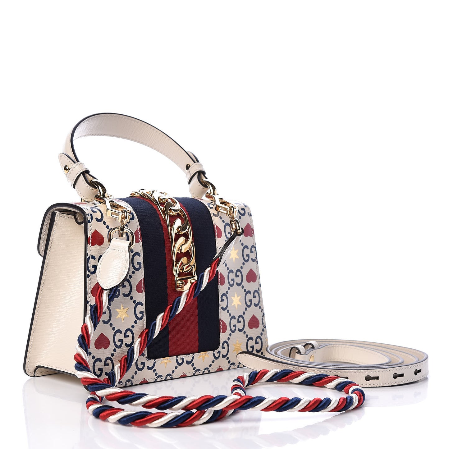 Calfskin Valentine's Day Exclusive Mini Sylvie Top Handle Bag Ivory