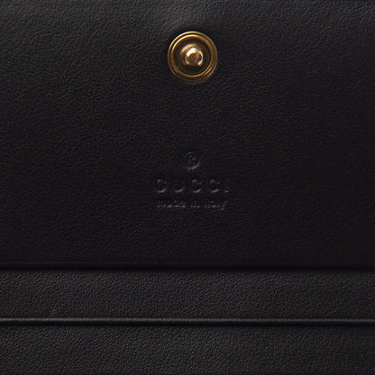 Gucci Calfskin Matelasse GG Marmont Card Case Wallet Black 5 of 8