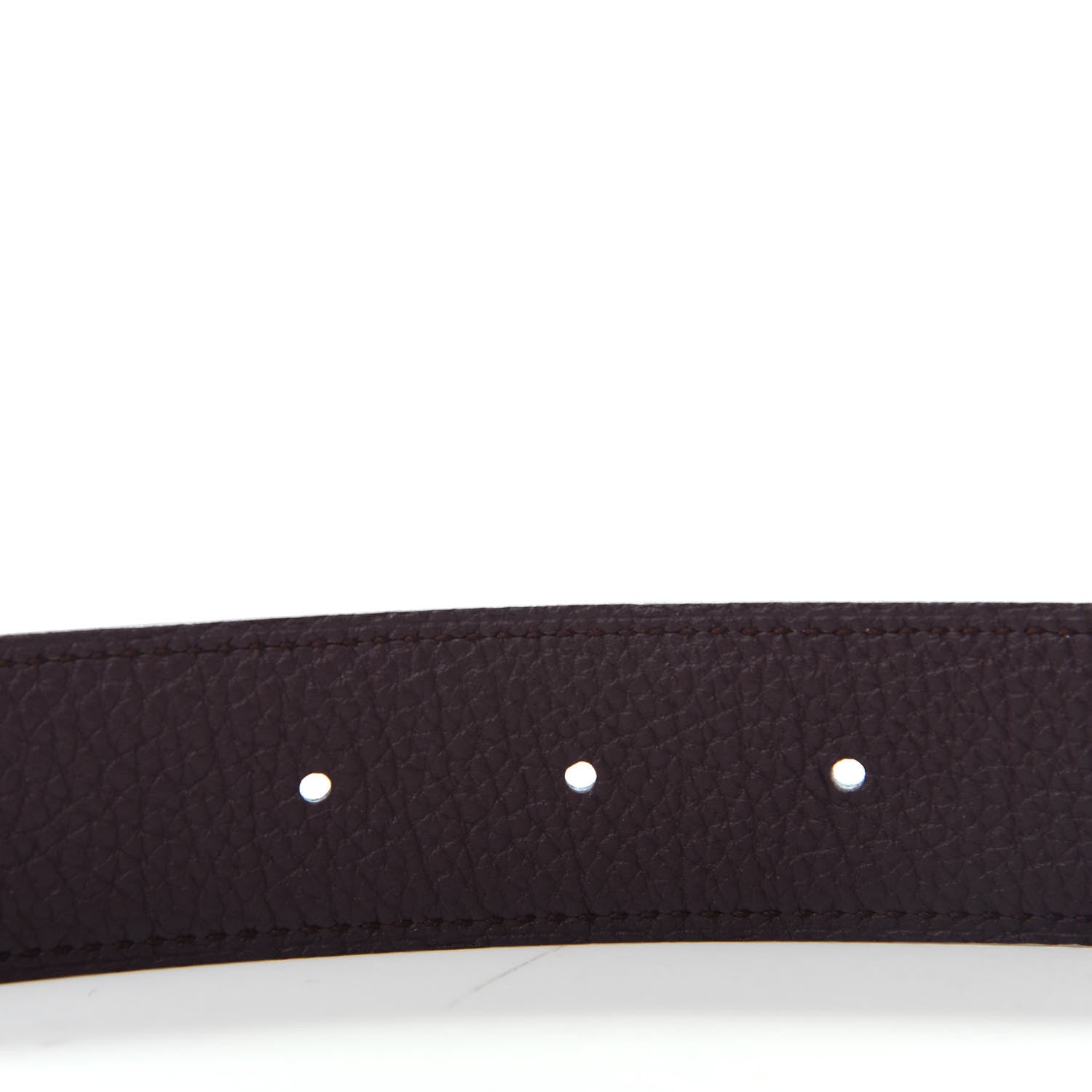 Hermes Box Togo 32mm H Belt 85 Black Chocolate 5 of 6