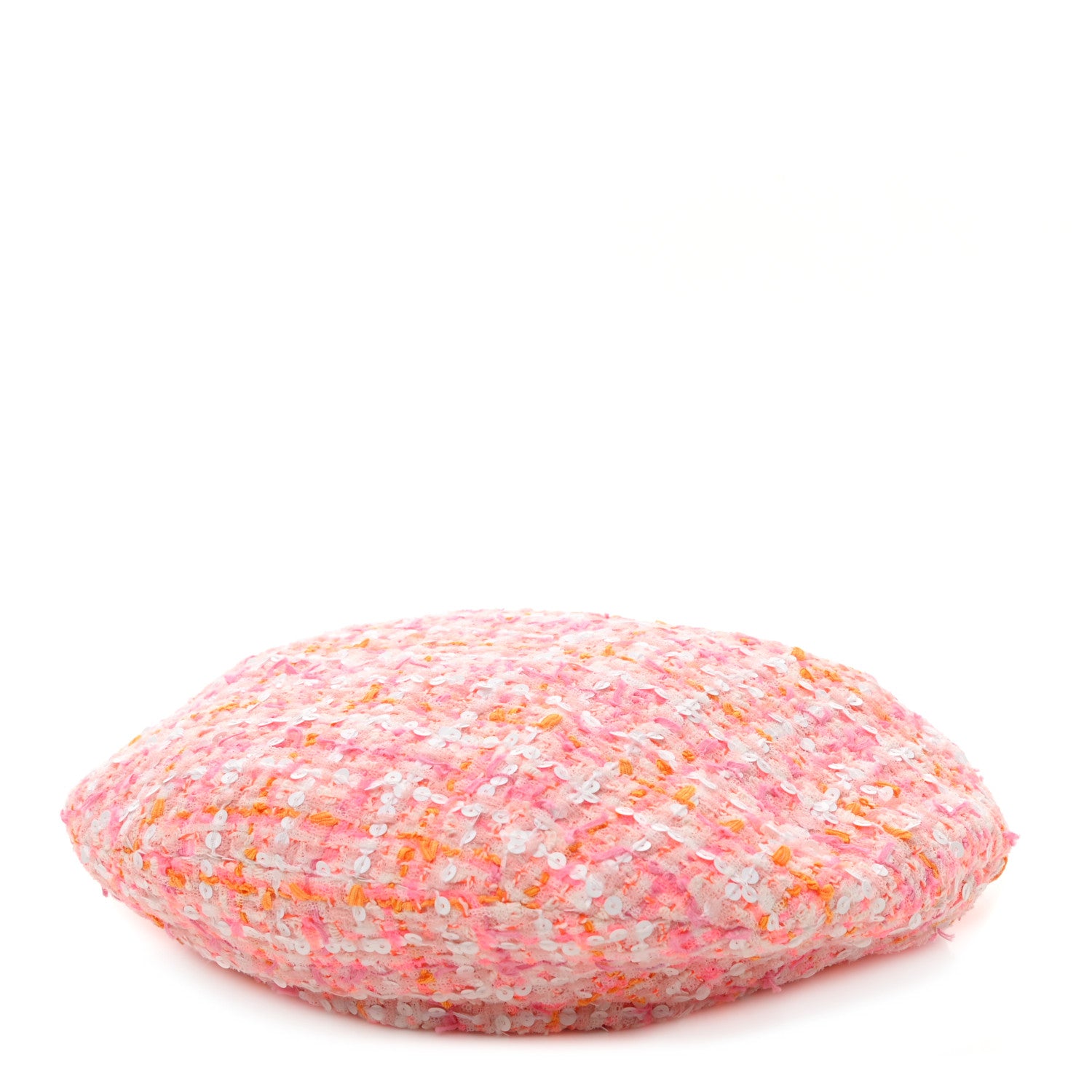 Chanel Tweed Beret M Pink 1 of 8