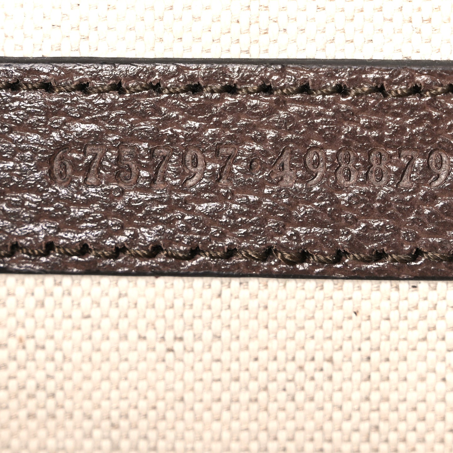 Monogram Jumbo GG Textured Dollar Calfskin Web Small Bamboo 1947 Top Handle Bag Camel Ebony New Acero