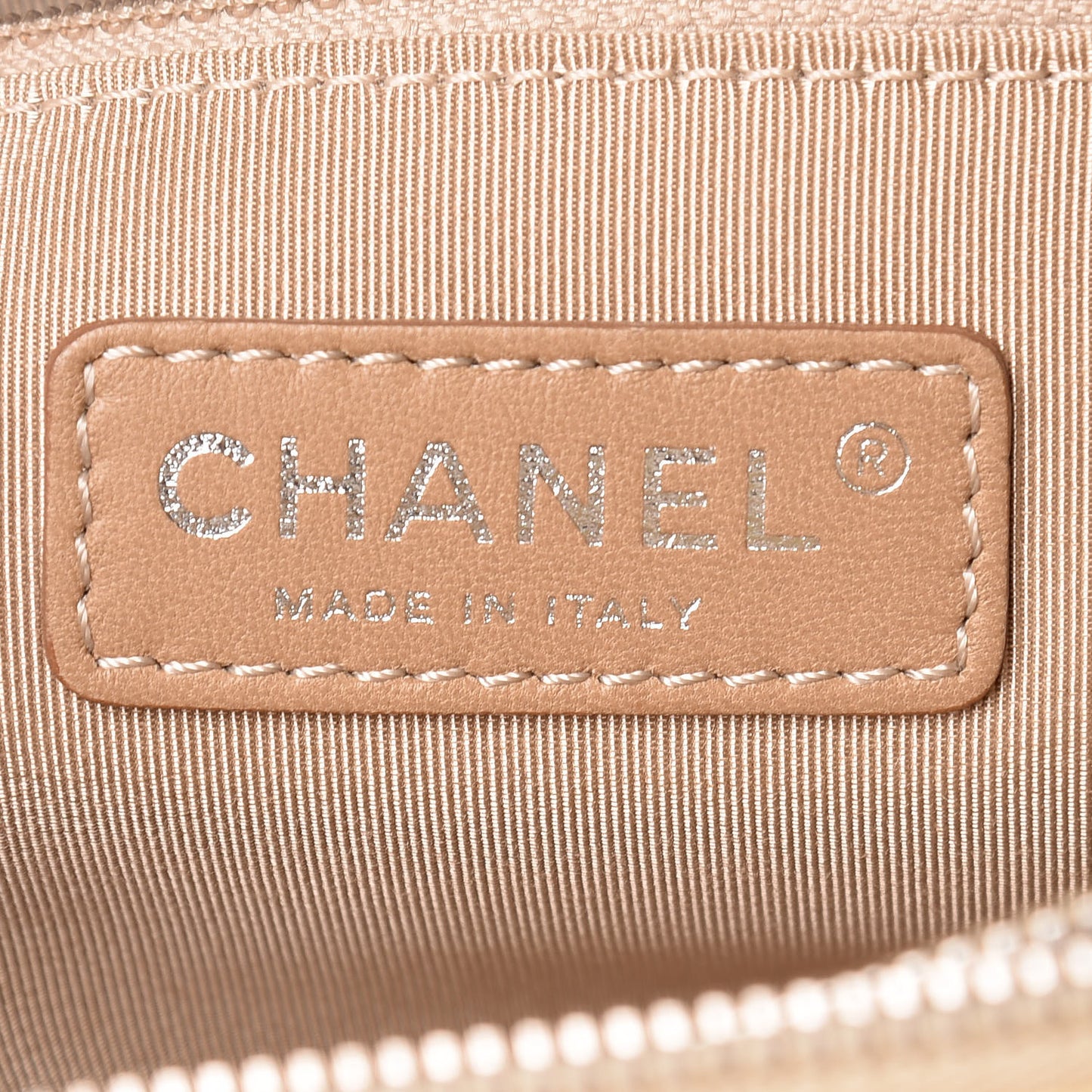 Caviar Caviar Quilted CC Tote Beige