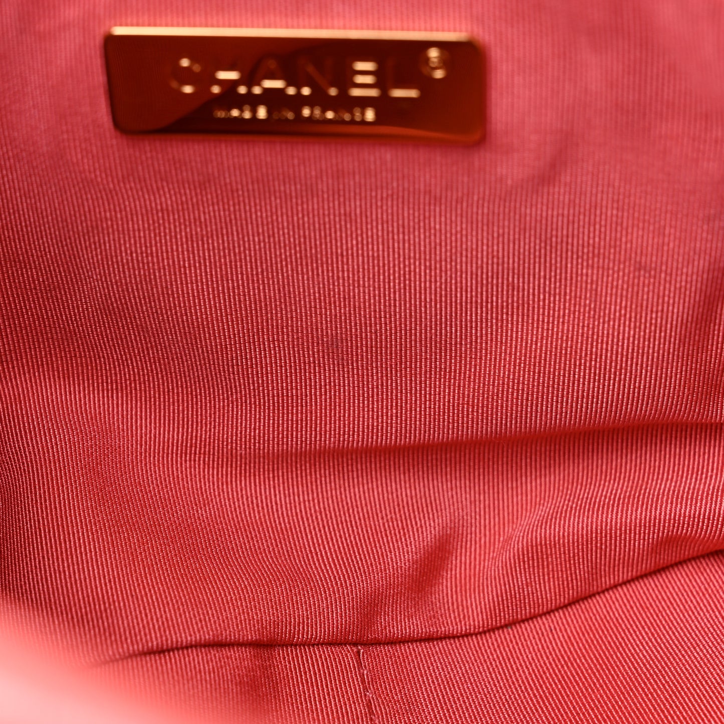 Goatskin Quilted Medium Chanel 19 Flap Coral