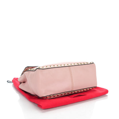 Valentino Garavani Vitello Rockstud Chain Strap Shoulder Bag Blush 4 of 7