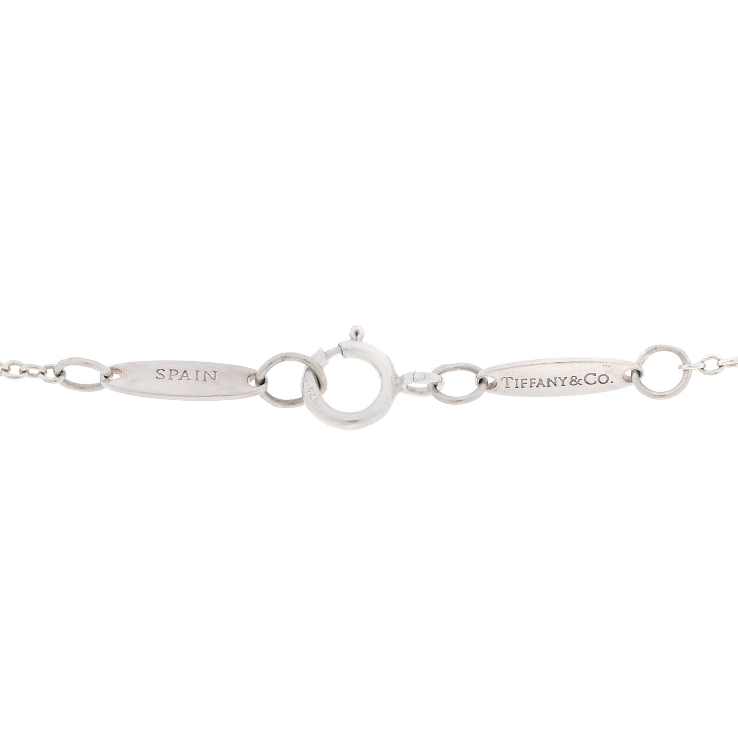 Sterling Silver 17mm Elsa Peretti Eternal Circle Pendant Necklace