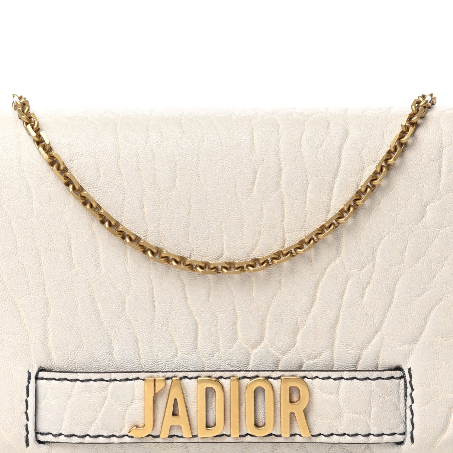 Christian Dior Canyon Grained Lambskin Mini J'Adior Chain Flap Bag White 12 of 12