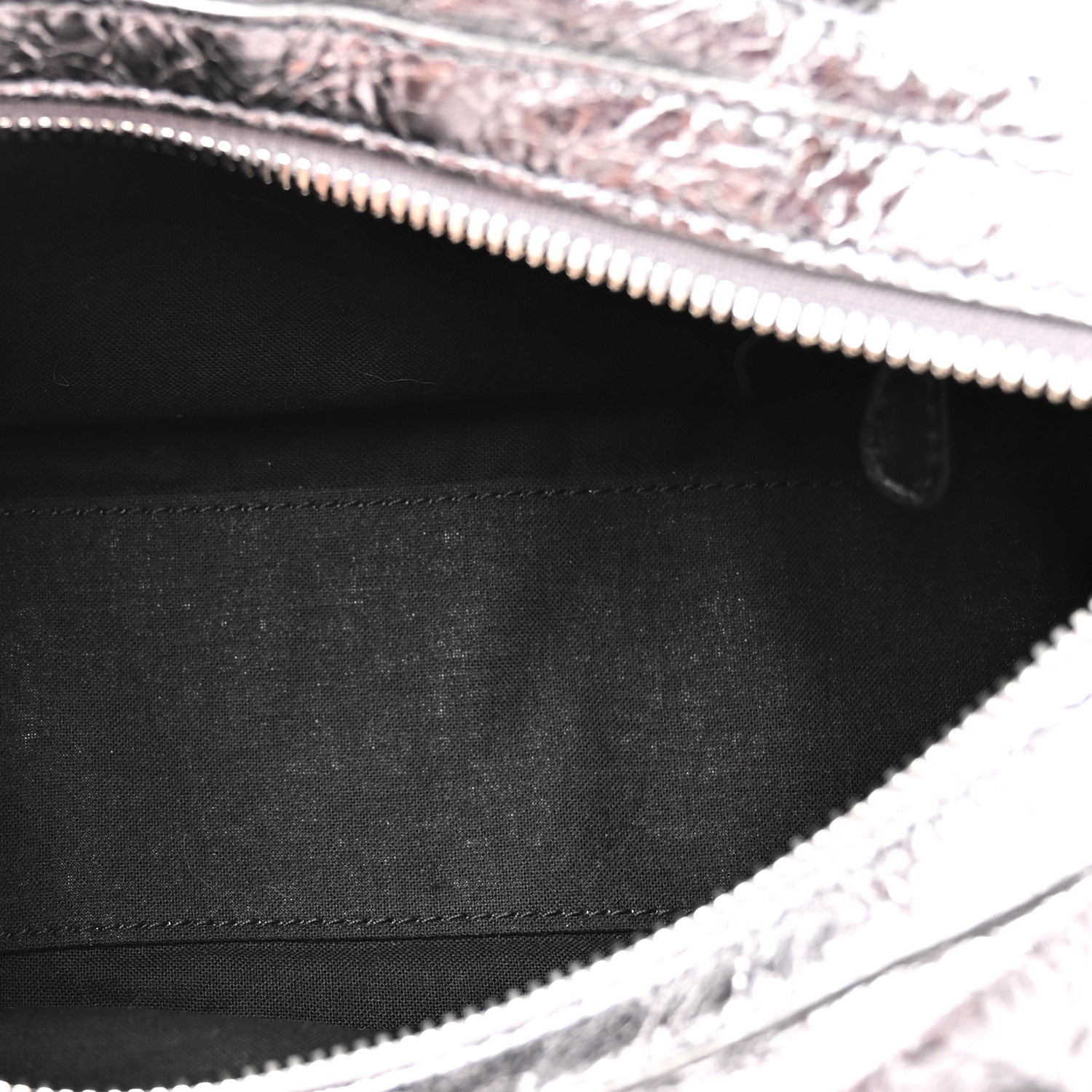 Balenciaga Metallic Agneau Arena Mini Le Cagole Duffle Crossbody Bag Silver 6 of 12