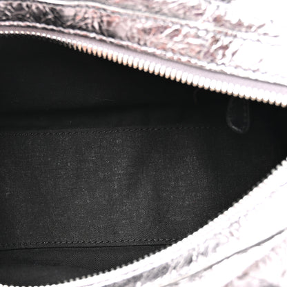 Balenciaga Metallic Agneau Arena Mini Le Cagole Duffle Crossbody Bag Silver 6 of 12