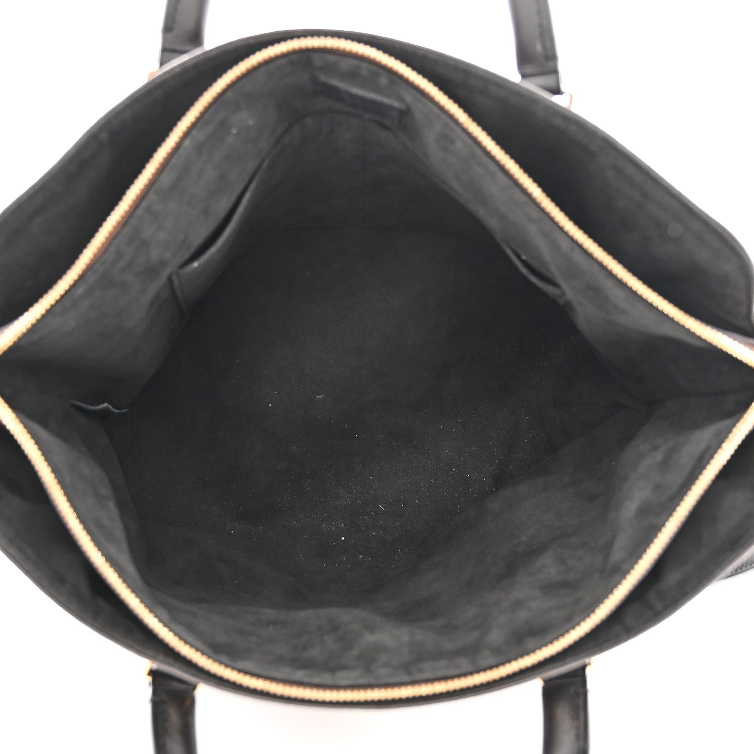 Louis Vuitton Monogram Flower Zipped Tote MM Black 5 of 12