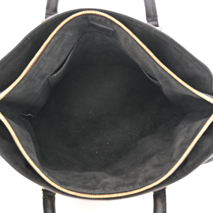 Louis Vuitton Monogram Flower Zipped Tote MM Black 5 of 12