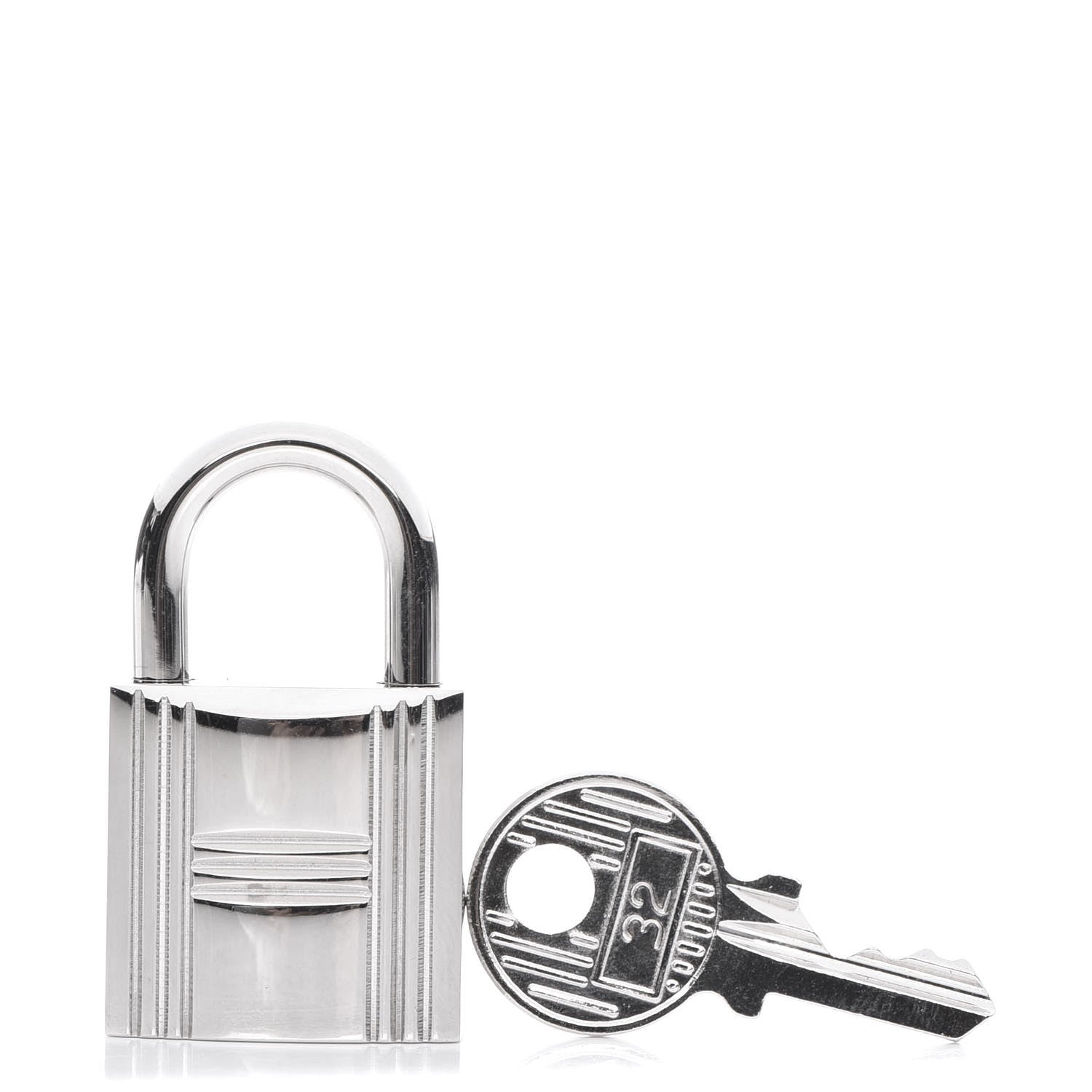 Hermes Palladium Cadena Lock and Key Set 1 of 3