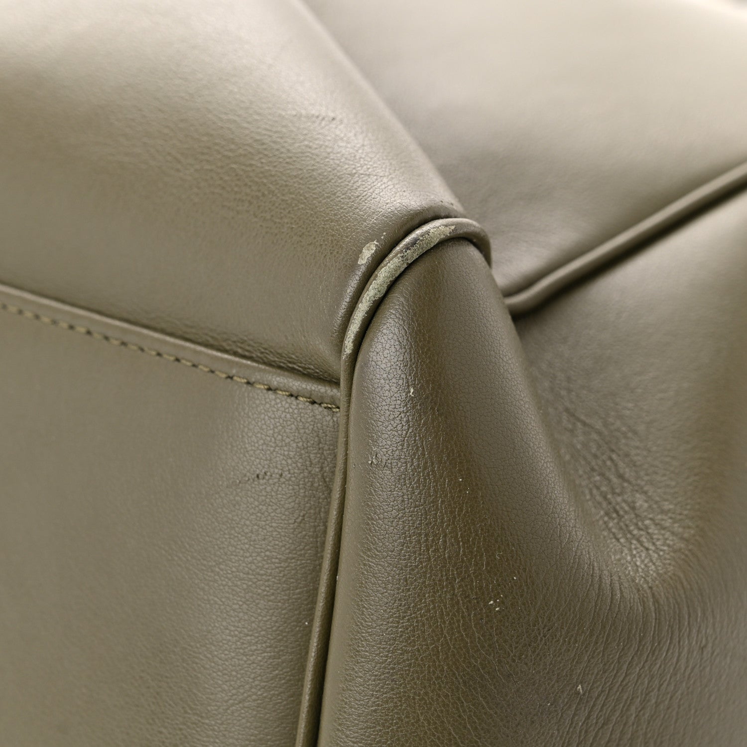 Celine Calfskin Large Soft 16 Bag Dark Olive 12 of 14