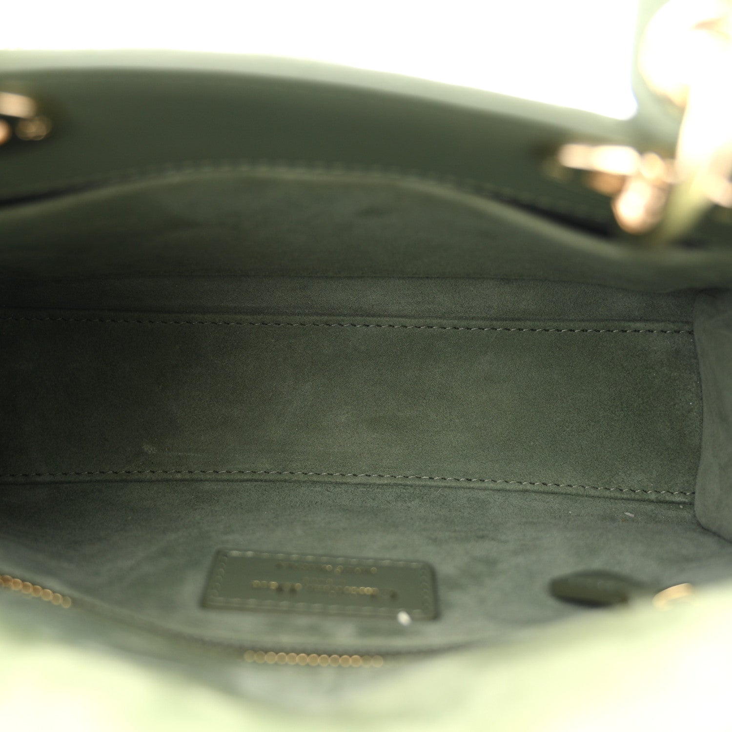 Christian Dior Lambskin Cannage Small My ABCDior Lady Dior Peyote Green 5 of 12