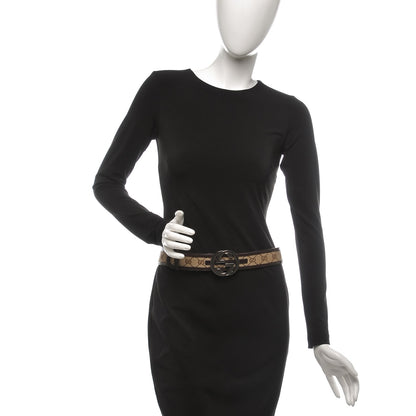 Gucci Monogram Interlocking G 40mm Belt 90 36 Dark Brown 2 of 8