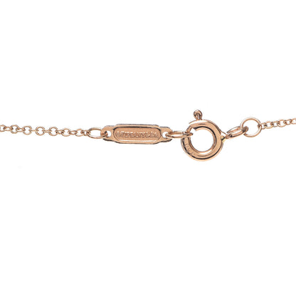 Tiffany 18K Rose Gold Diamond Crown Key Pendant Necklace 4 of 6