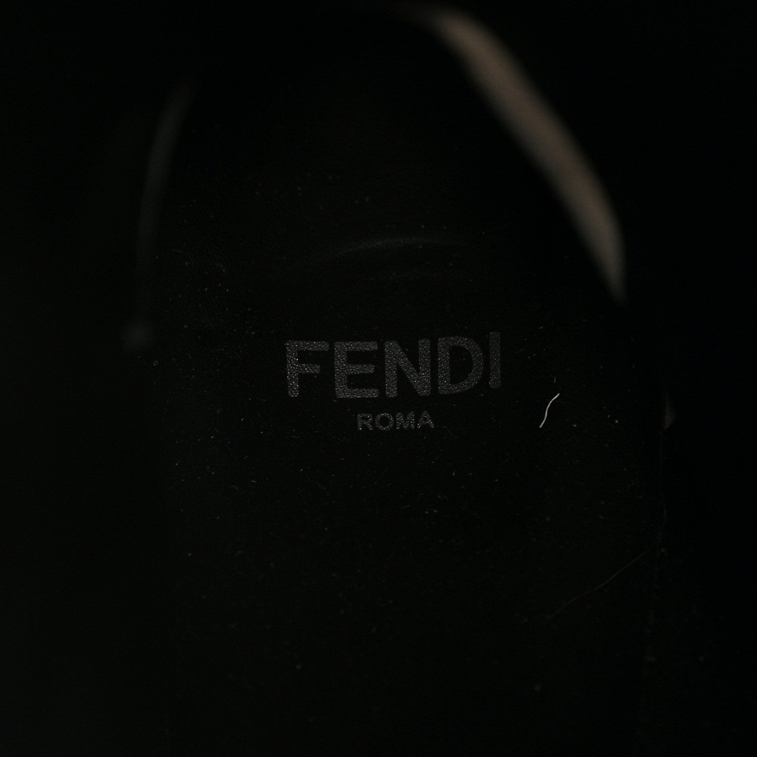 Fendi Chenille Jacquard FF 110mm Knee Boots 39 Black Blue 6 of 8