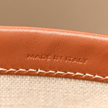 Celine Canvas Calfskin Triomphe Large Cabas Thais Natural Tan 7 of 12