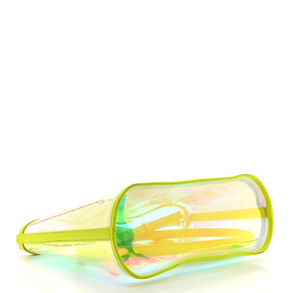 MCM Iridescent PVC Shopper Tote Neon Hologram 5 of 14