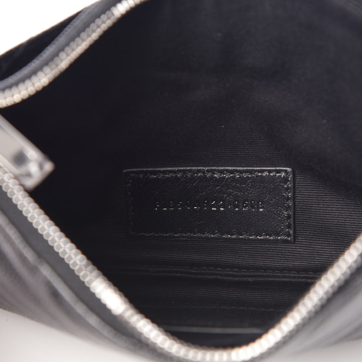 Grain De Poudre Chevron Monogram Bill Pouch Black