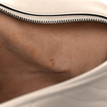 Gucci Calfskin Matelasse Small GG Marmont Chain Shoulder Bag White 17 of 19