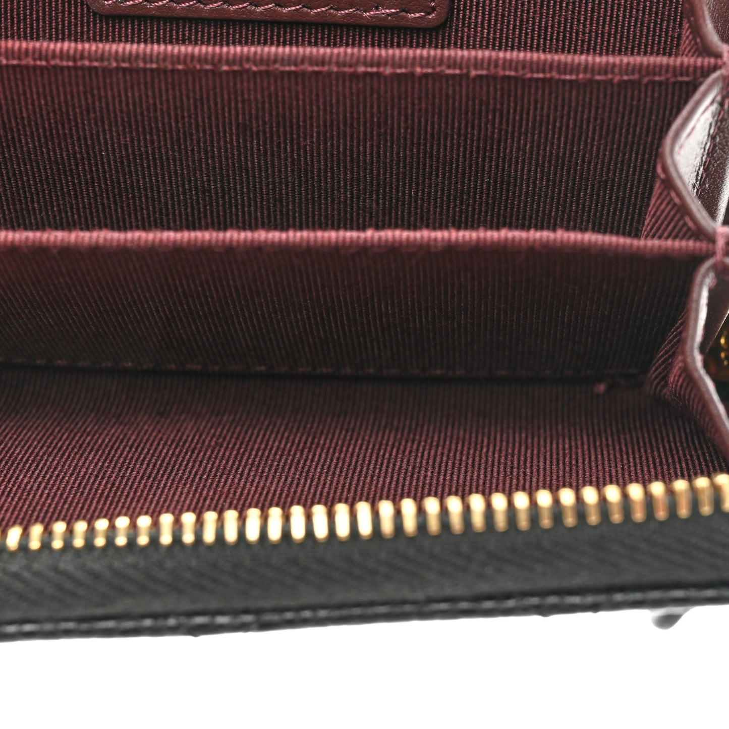 Caviar Quilted Classic Zipped Coin Purse Black