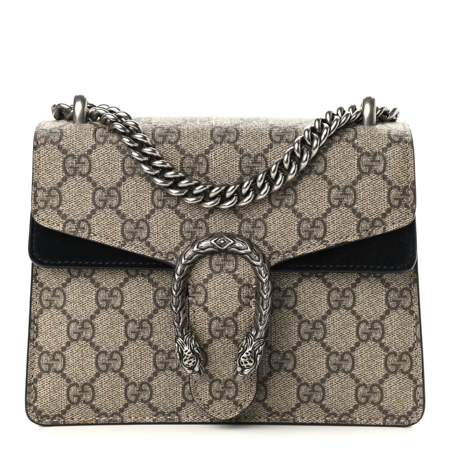 GG Supreme Monogram Mini Dionysus Shoulder Bag Black