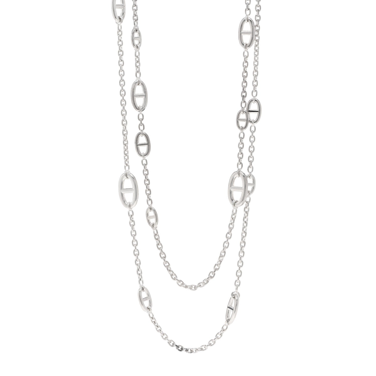 Hermes Sterling Silver Farandole Necklace 160 1 of 5