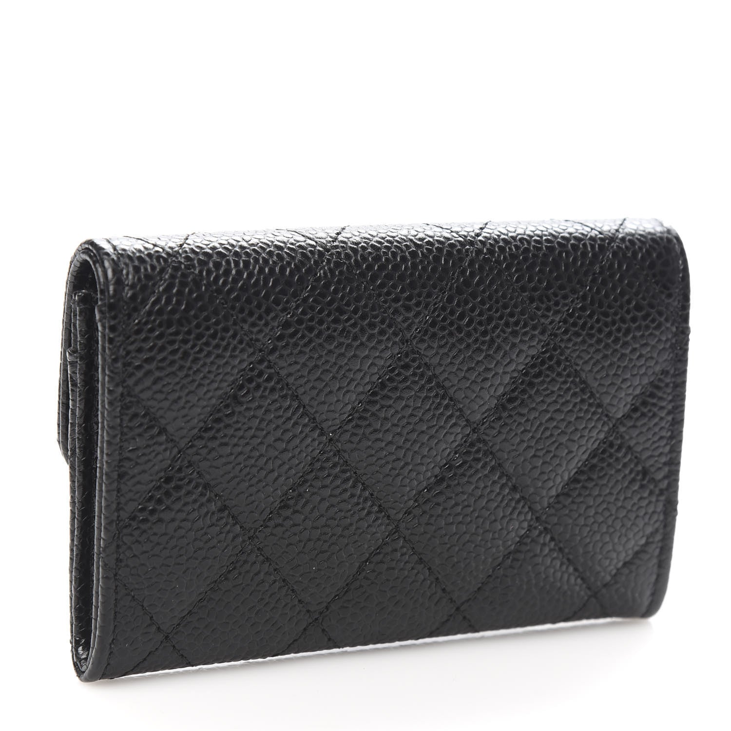 Chanel Caviar Quilted Flap Card Holder Black 3 of 9