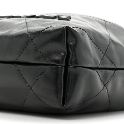 Chanel Shiny Calfskin Quilted Mini Chanel 22 So Black 8 of 10