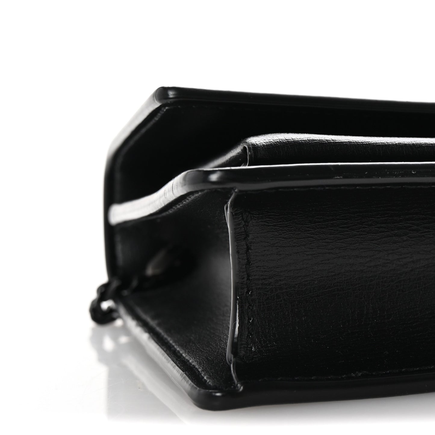 Calfskin Monogram Sunset Chain Wallet Black