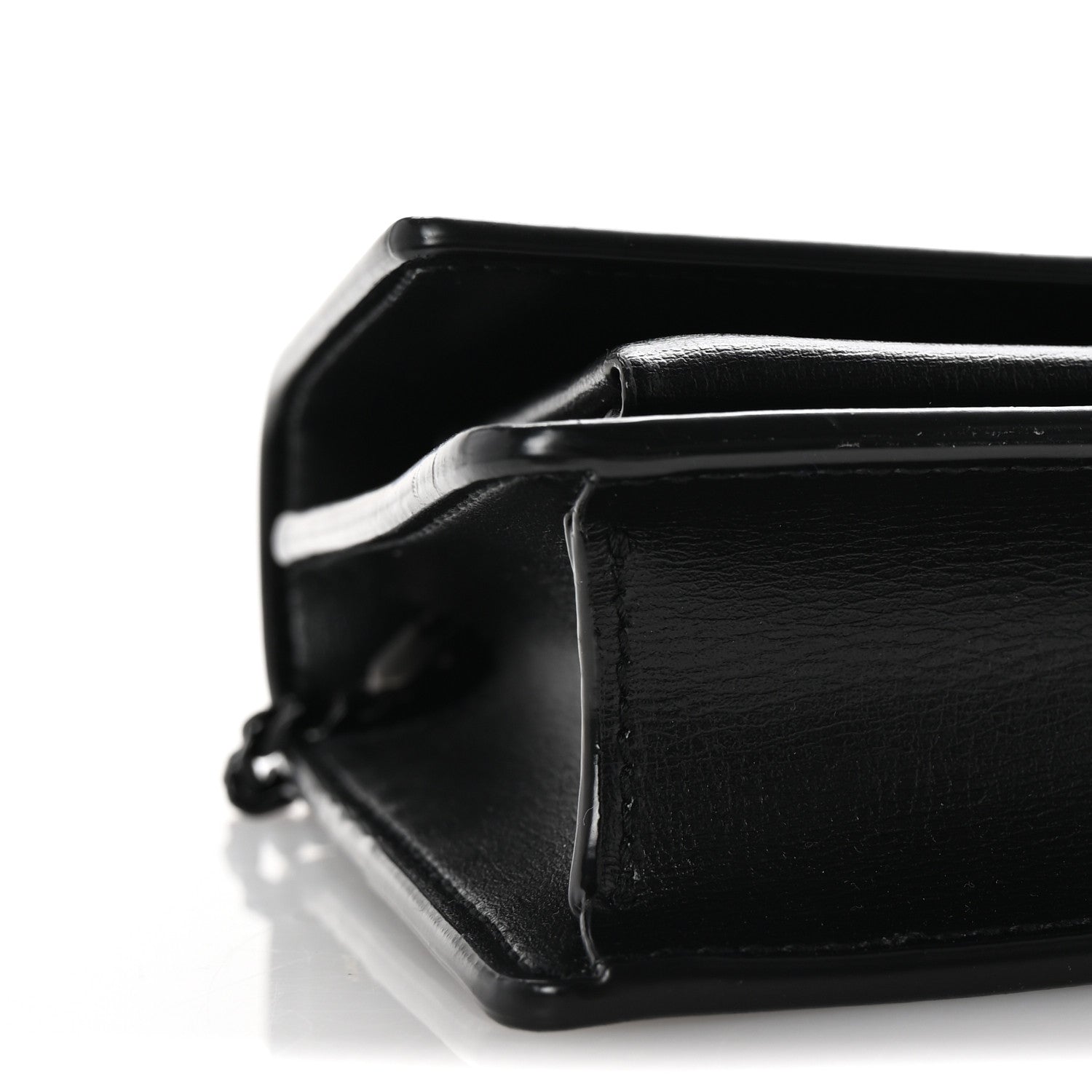Saint Laurent Calfskin Monogram Sunset Chain Wallet Black 8 of 10